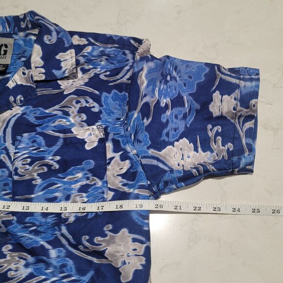 G By Guess Jeans Brand Hawaiian Camp Tropical Shirt NWOT Small - Picture 3 of 8